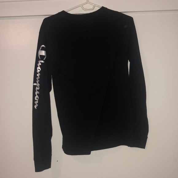 Champion script logo black long sleeve t-shirt - Picture 2 of 2